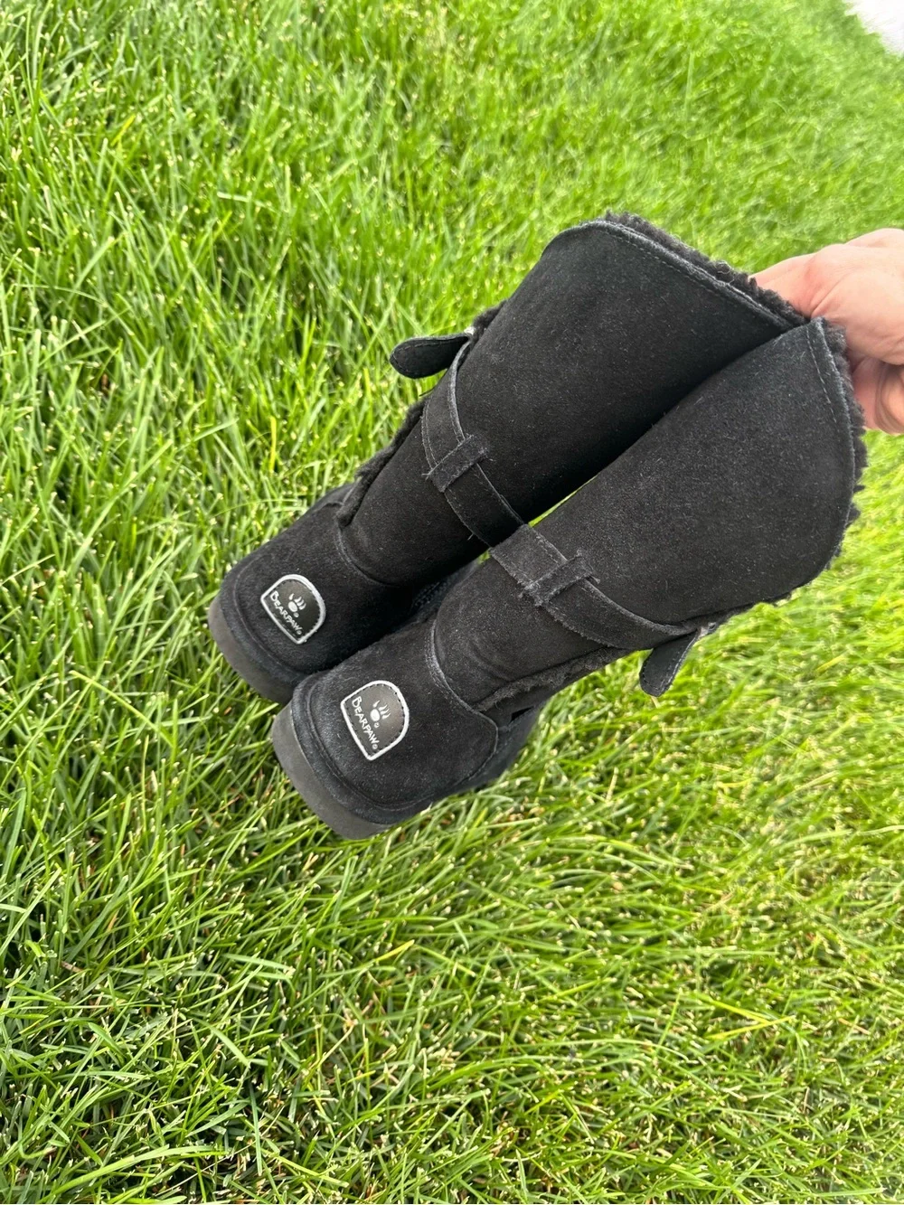 BearPaw black suede